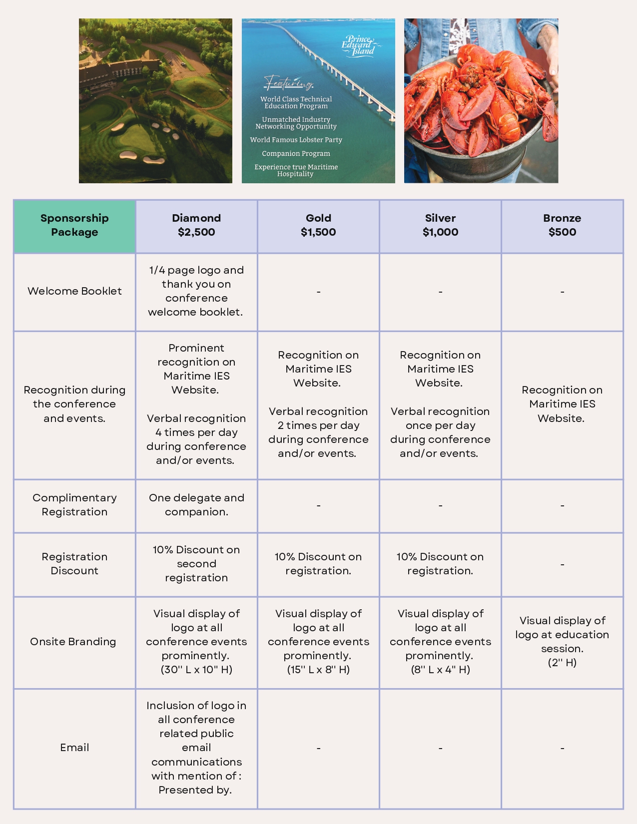 IES Maritime Regional Conference 2025 | Sponsorship packages | Updated March 03, 2025